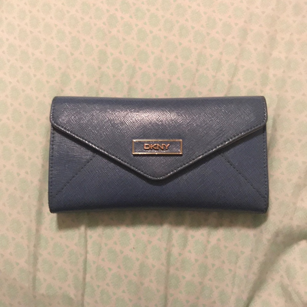 Blue DKNY wallet